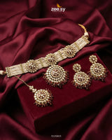 Mehar Pearl Kundan Choker Set - Zeesy.pk