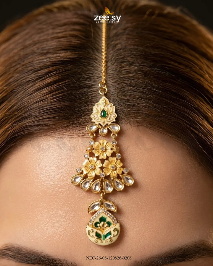 Meher Kundan Meenakari Bridal Set