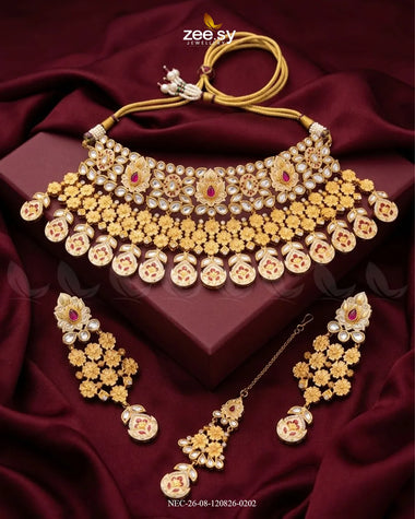 Meher Kundan Meenakari Bridal Set