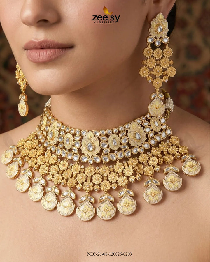 Meher Kundan Meenakari Bridal Set