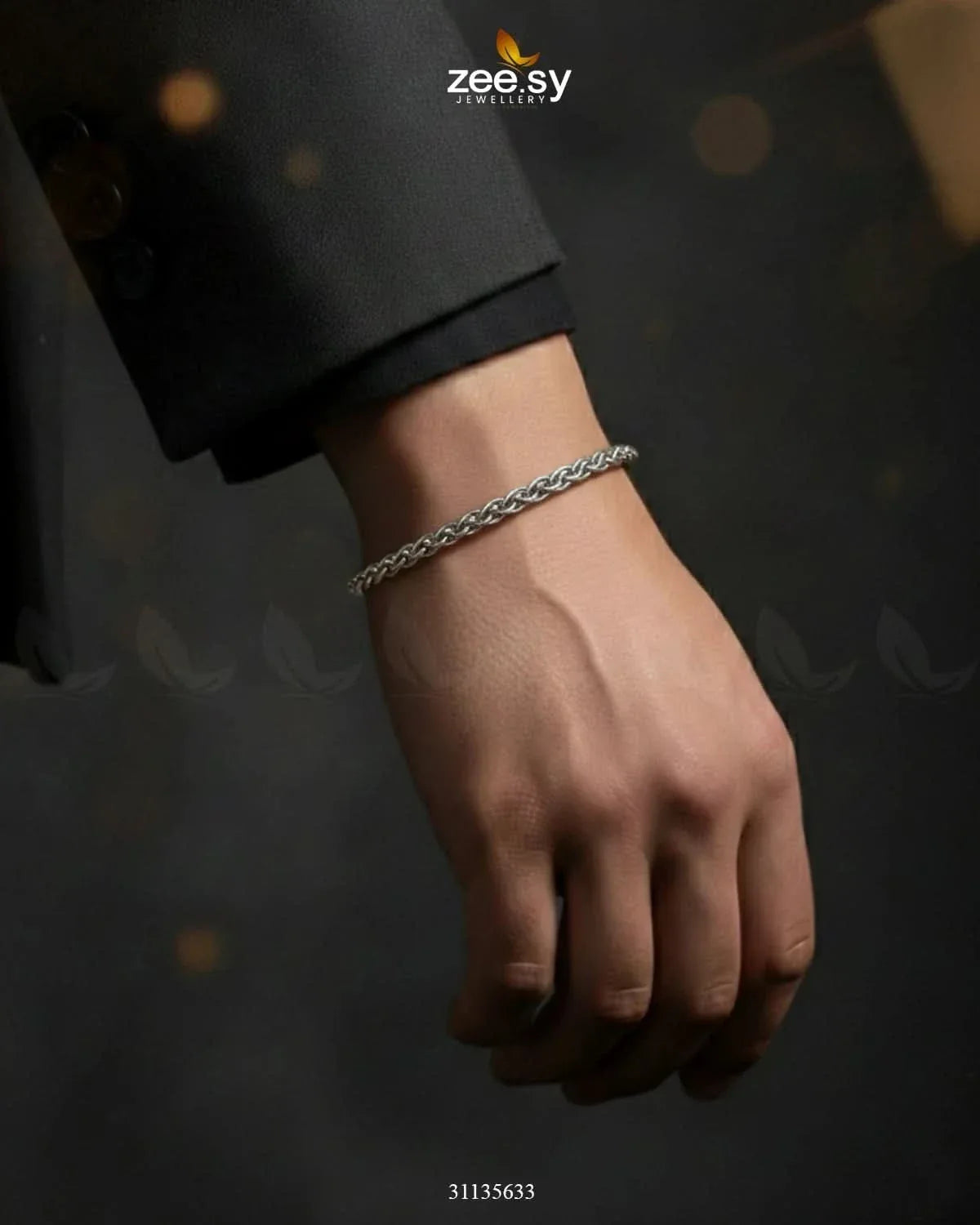 Midnight Bold Braided Bracelet for Men - Zeesy.pk