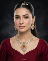 Midnight Forest Toned Necklace Set - Zeesy.pk