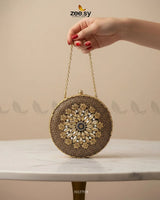 Midnight Sunburst Floral Ball Bag - Zeesy Jewellery