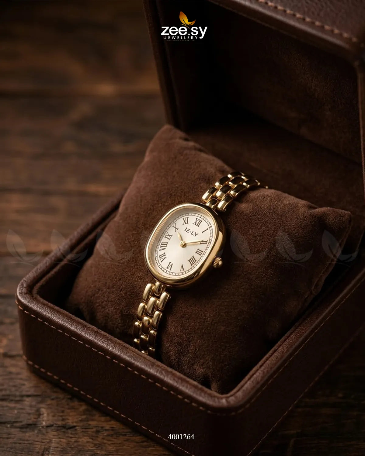 AJ03 minimalist oval dial watch in white with a sleek, simple design, featuring a clean face and slim strap.