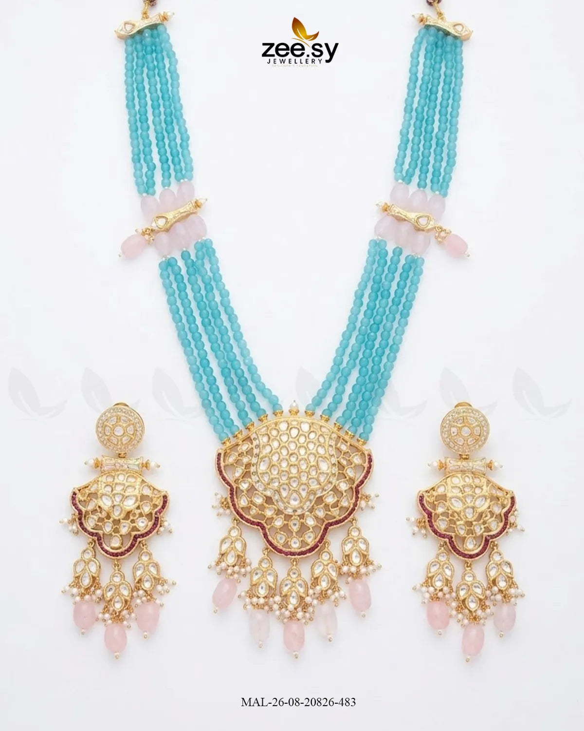 Mira Pearl Drop Malla Set