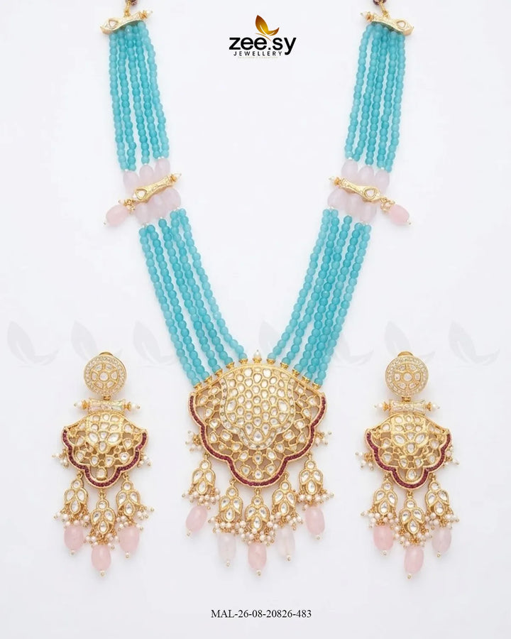 Mira Pearl Drop Malla Set