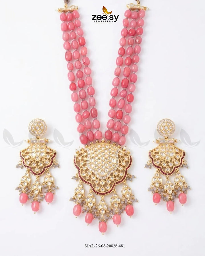 Mira Pearl Drop Malla Set