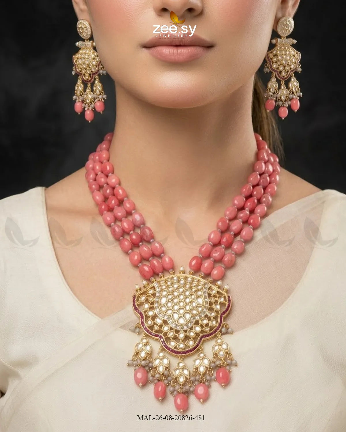 Mira Pearl Drop Malla Set