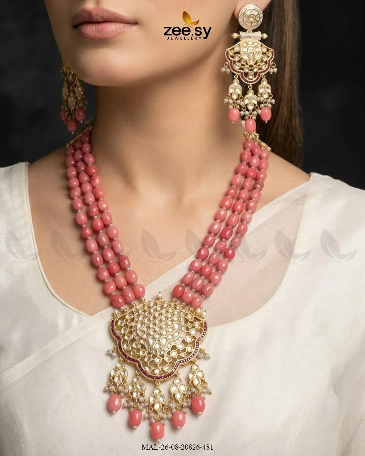 Mira Pearl Drop Malla Set