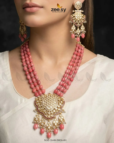 Mira Pearl Drop Malla Set Malla Necklace - Zeesy Jewellery Pakistan | Premium Artificial & Imitation Jewellery