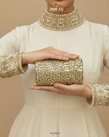 Moon Center Baroque Clutch Bag - Zeesy.pk
