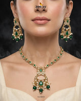 Moon Pearl Stone Necklace Set