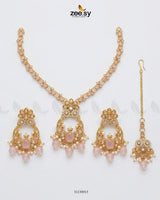 Moon Pearl Stone Necklace Set