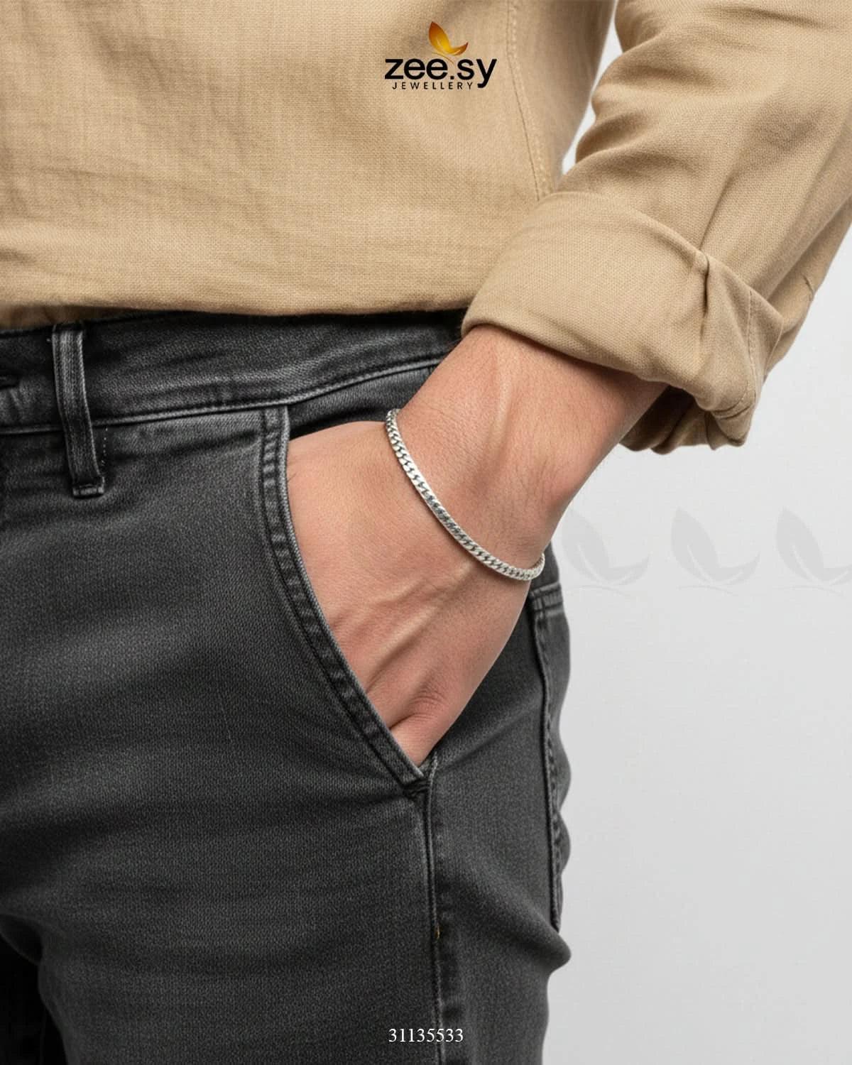 Moon Small Lace Bracelet for Men - Zeesy.pk