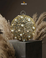 Moonlit Iridescent Bloom Clutch Bag - Zeesy Jewellery