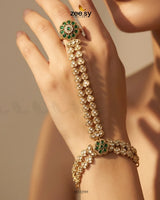 Mughal Floral Stone Anja Bracelet Bracelet - Zeesy Jewellery Pakistan | Premium Artificial & Imitation Jewellery