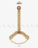 Mughal Floral Stone Anja Bracelet Bracelet - Zeesy Jewellery Pakistan | Premium Artificial & Imitation Jewellery