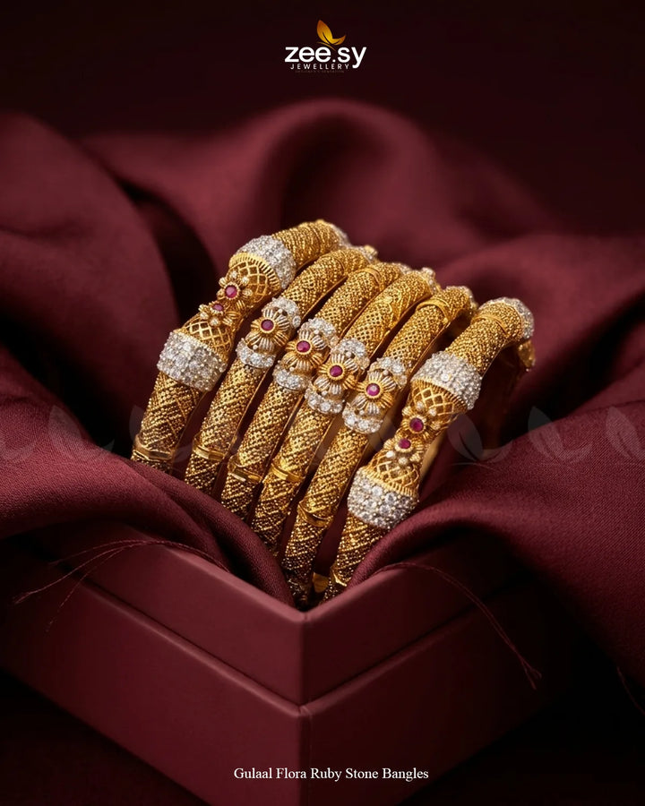 Mughlai Floral Karigari Bangles BANGLES - Zeesy Jewellery Pakistan | Premium Artificial & Imitation Jewellery