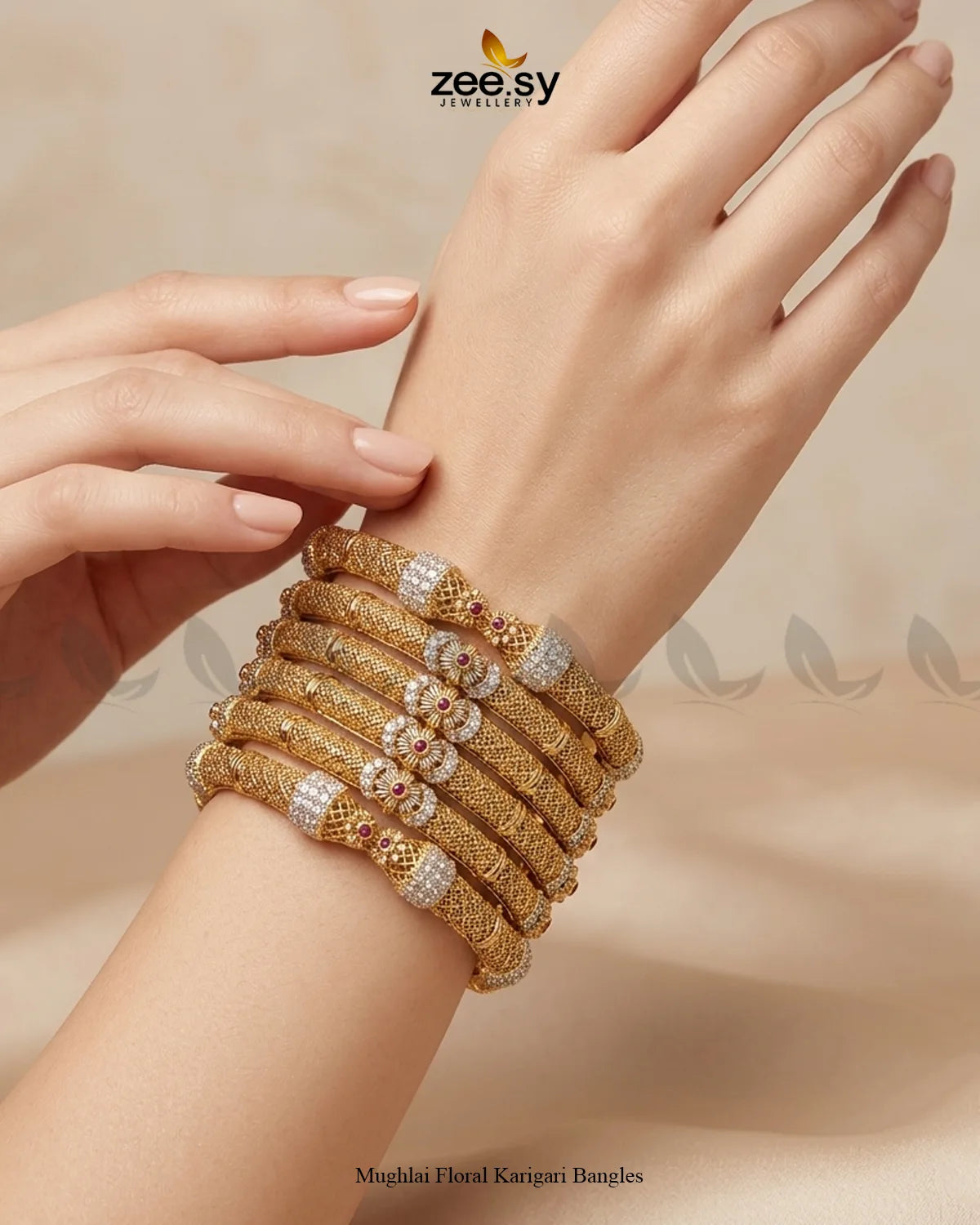 Mughlai Floral Karigari Bangles BANGLES - Zeesy Jewellery Pakistan | Premium Artificial & Imitation Jewellery