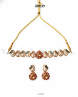 Keystone Choker Necklace Set - Zeesy Jewellery