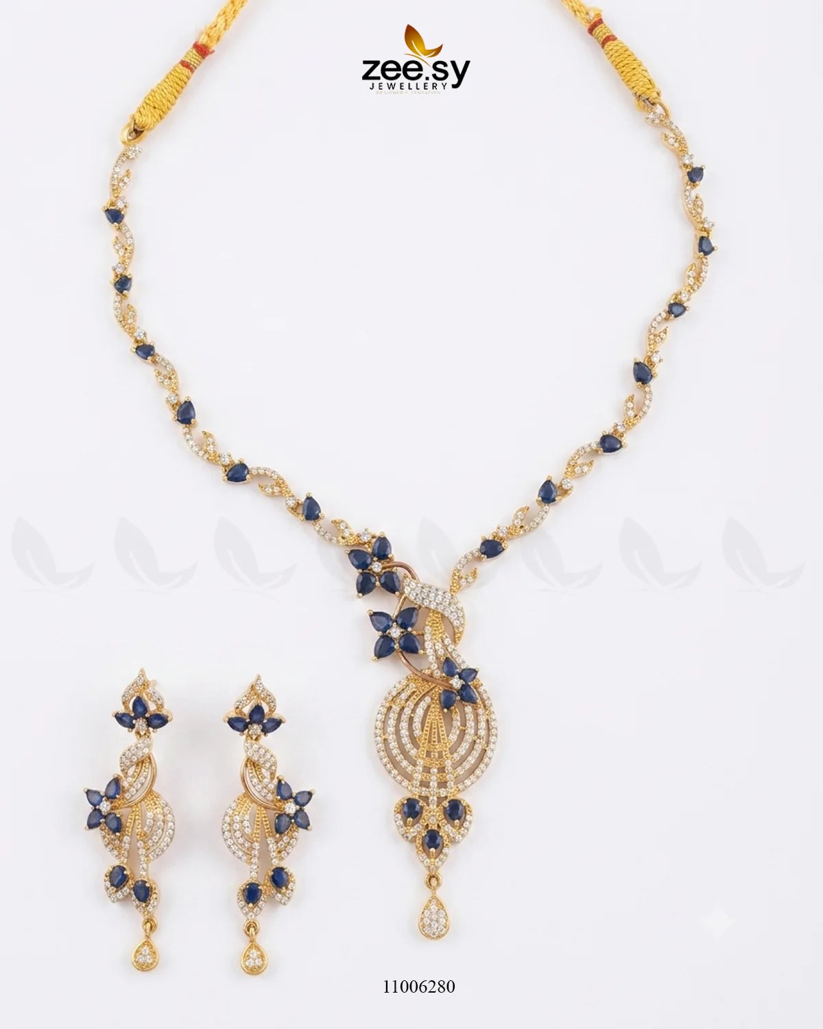 Nova Wave Zirconia Necklace Set Necklace Sets - Zeesy Jewellery Pakistan | Premium Artificial & Imitation Jewellery