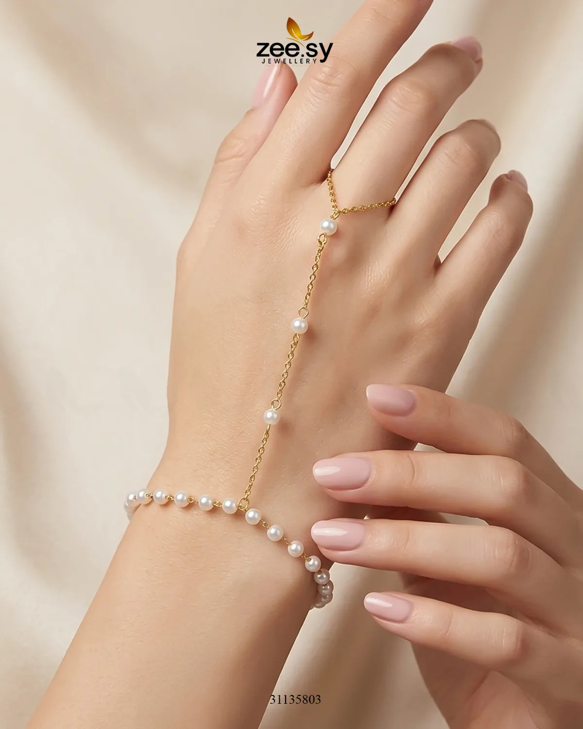 Natural Pearl Anja Bracelet Bracelet - Zeesy Jewellery Pakistan | Premium Artificial & Imitation Jewellery