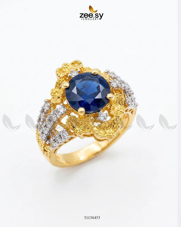 Nerra Bold Crystal Stone Ring Finger Ring - Zeesy Jewellery Pakistan | Premium Artificial & Imitation Jewellery
