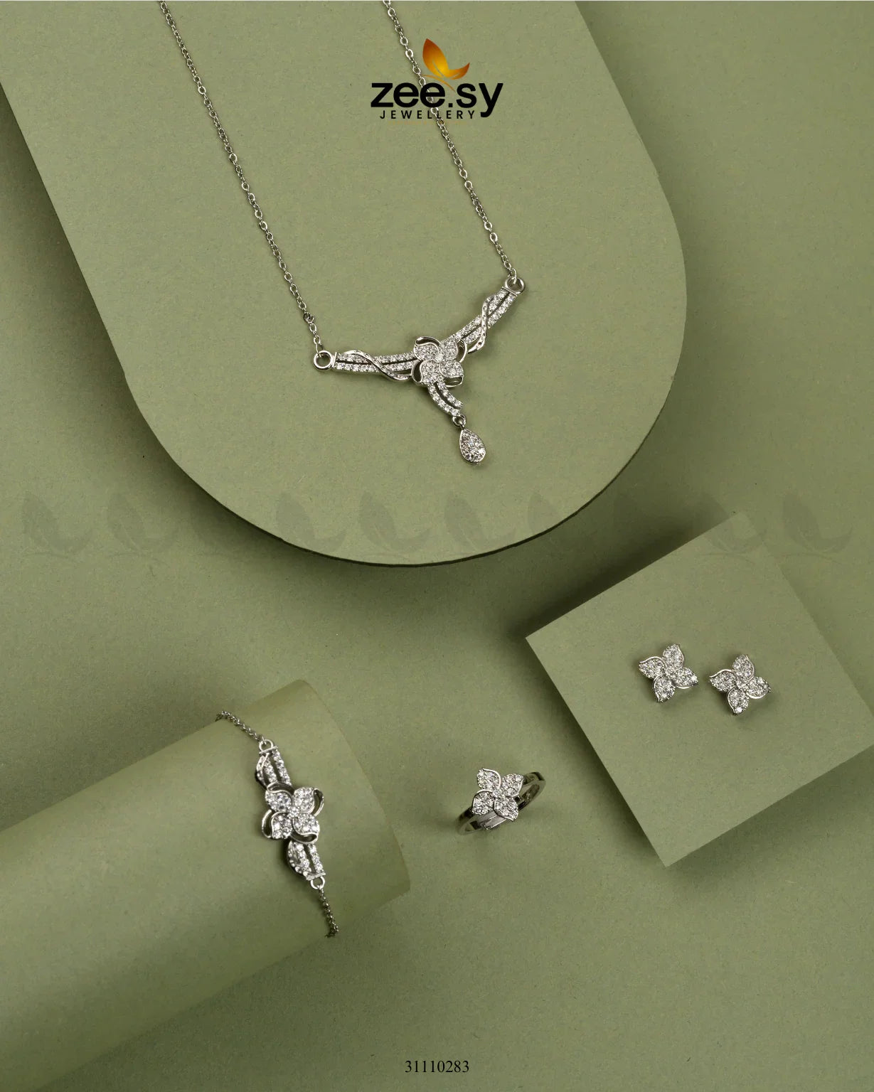 Nivia Pendant Silver - Zeesy Jewellery