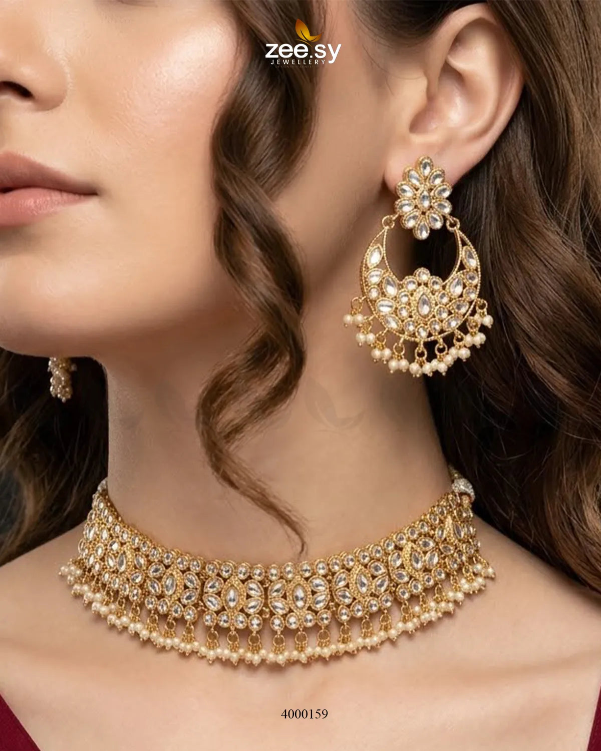 Nova Beaded Stone Necklace Set Necklace Sets - Zeesy Jewellery Pakistan | Premium Artificial & Imitation Jewellery