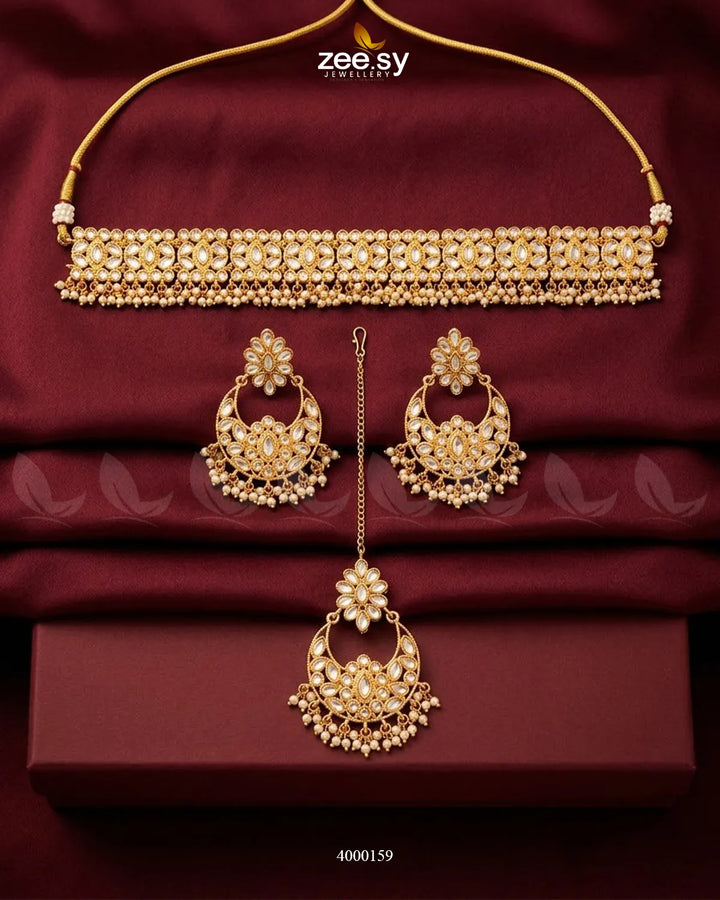 Nova Beaded Stone Necklace Set Necklace Sets - Zeesy Jewellery Pakistan | Premium Artificial & Imitation Jewellery