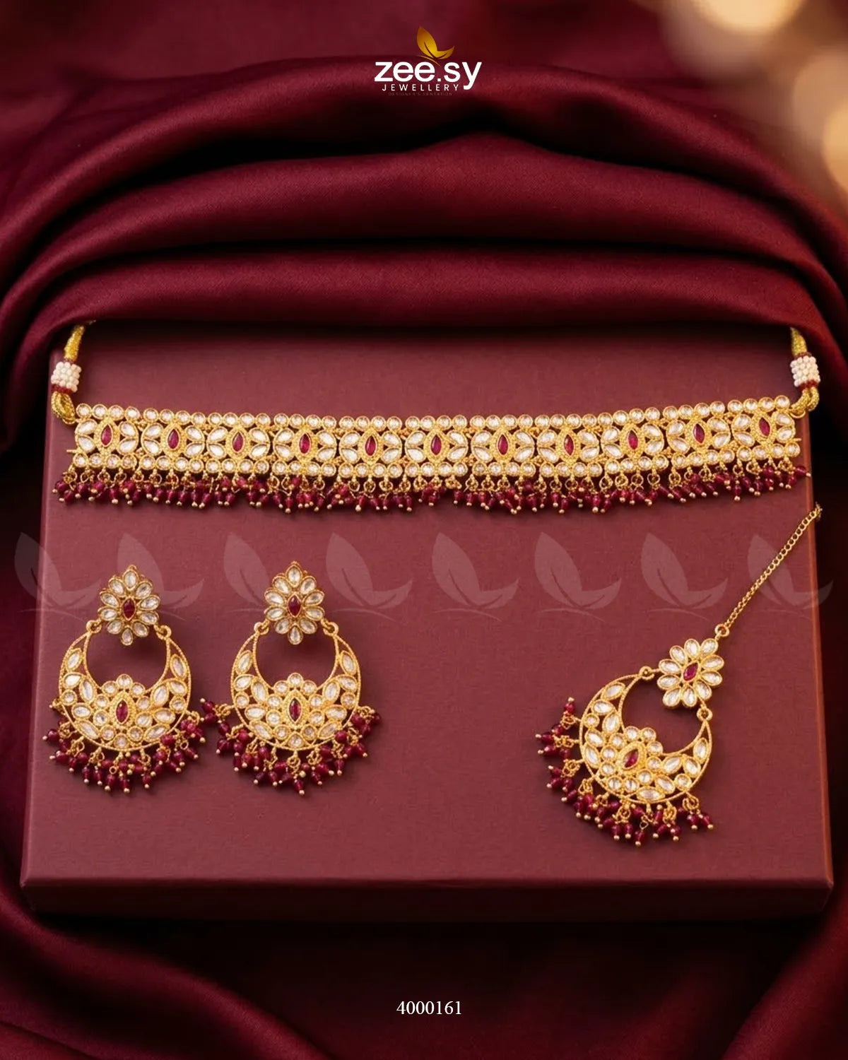 Nova Beaded Stone Necklace Set Necklace Sets - Zeesy Jewellery Pakistan | Premium Artificial & Imitation Jewellery