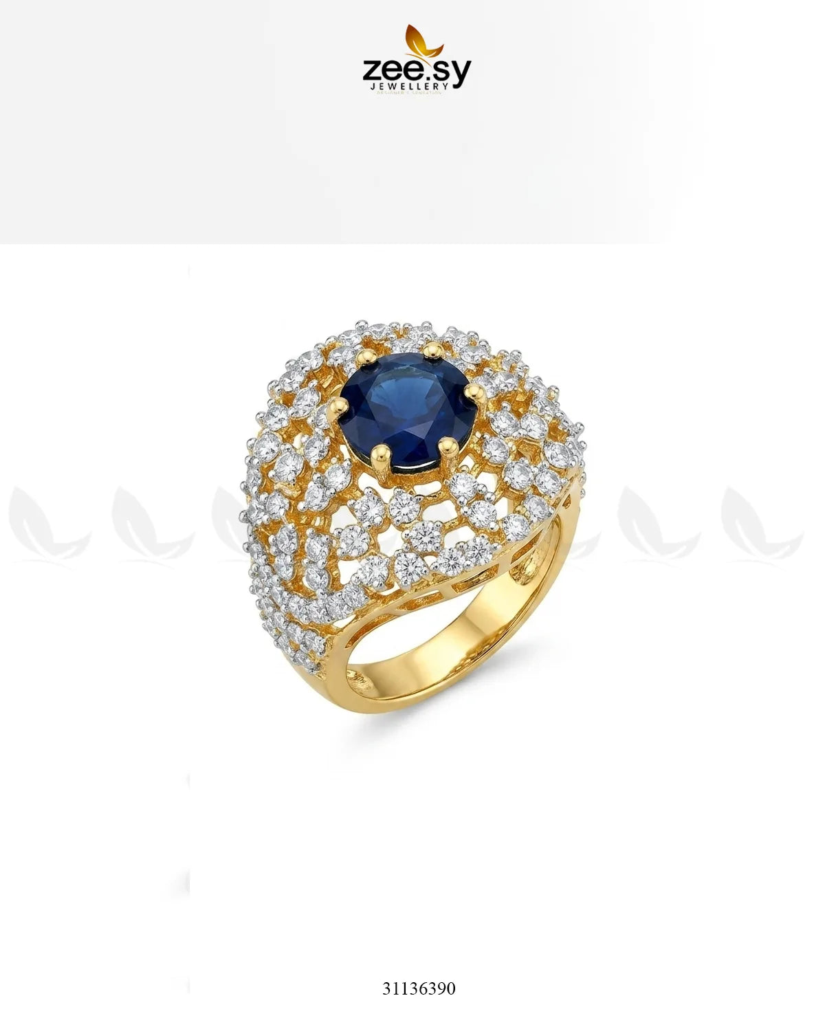 Ocean Empress Cluster Ring