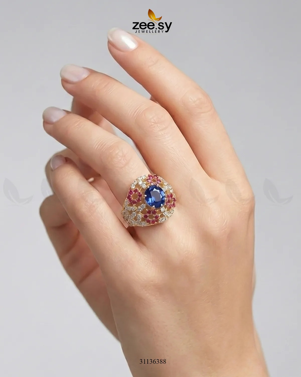 Ocean Empress Cluster Ring