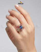 Ocean Empress Cluster Ring