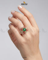 Ocean Empress Cluster Ring