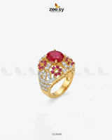 Ocean Empress Cluster Ring
