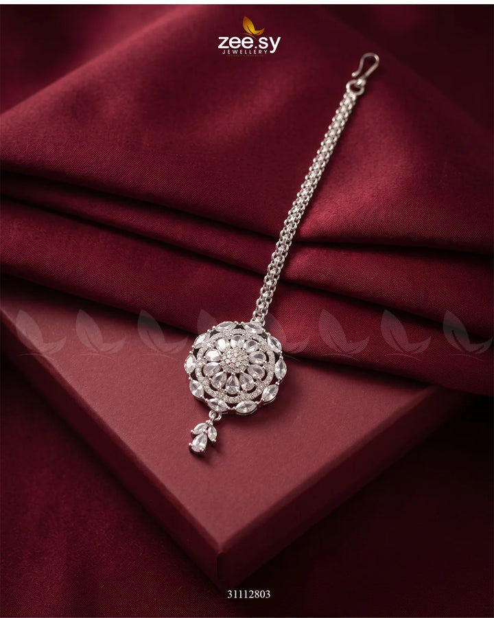 Opaline Bindiya Silver White bindiya - Zeesy Jewellery Pakistan | Premium Artificial & Imitation Jewellery