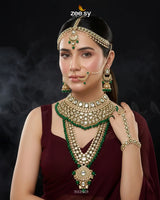 Opulent Petite Motif Bridal Set Bridal Set - Zeesy Jewellery Pakistan | Premium Artificial & Imitation Jewellery