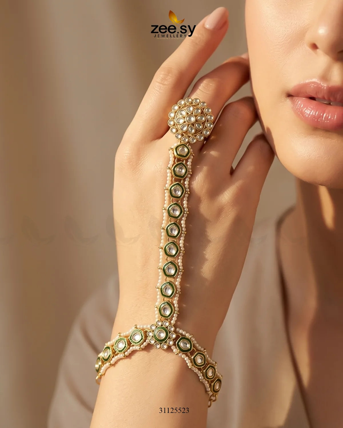 Opulent Petite Motif Bridal Set Bridal Set - Zeesy Jewellery Pakistan | Premium Artificial & Imitation Jewellery
