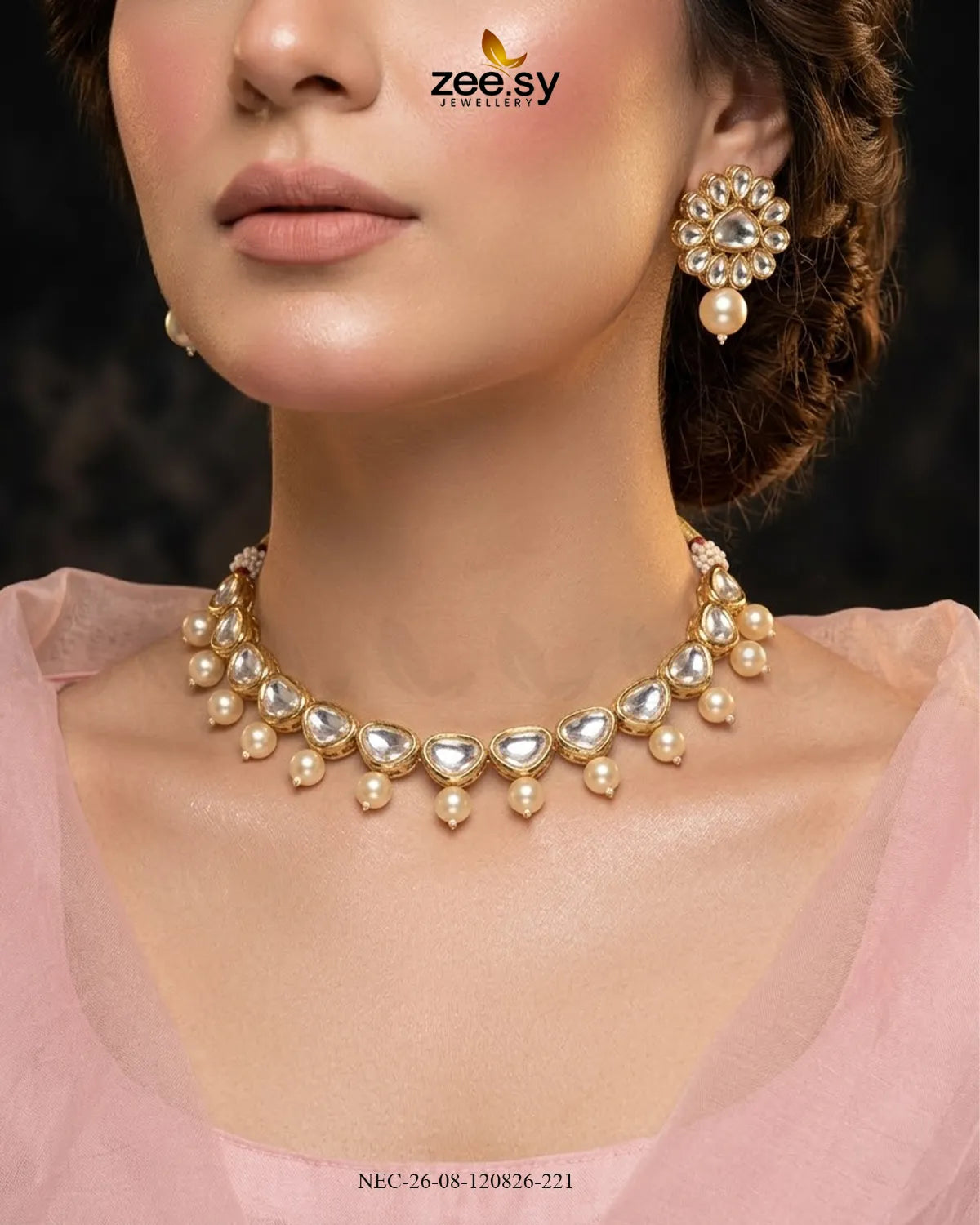 Opulent Polki Style Necklace Set