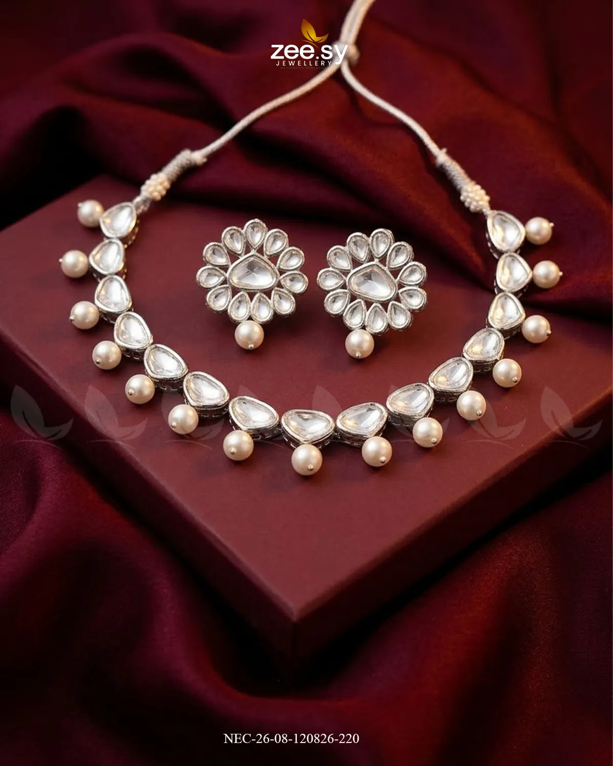 Opulent Polki Style Necklace Set