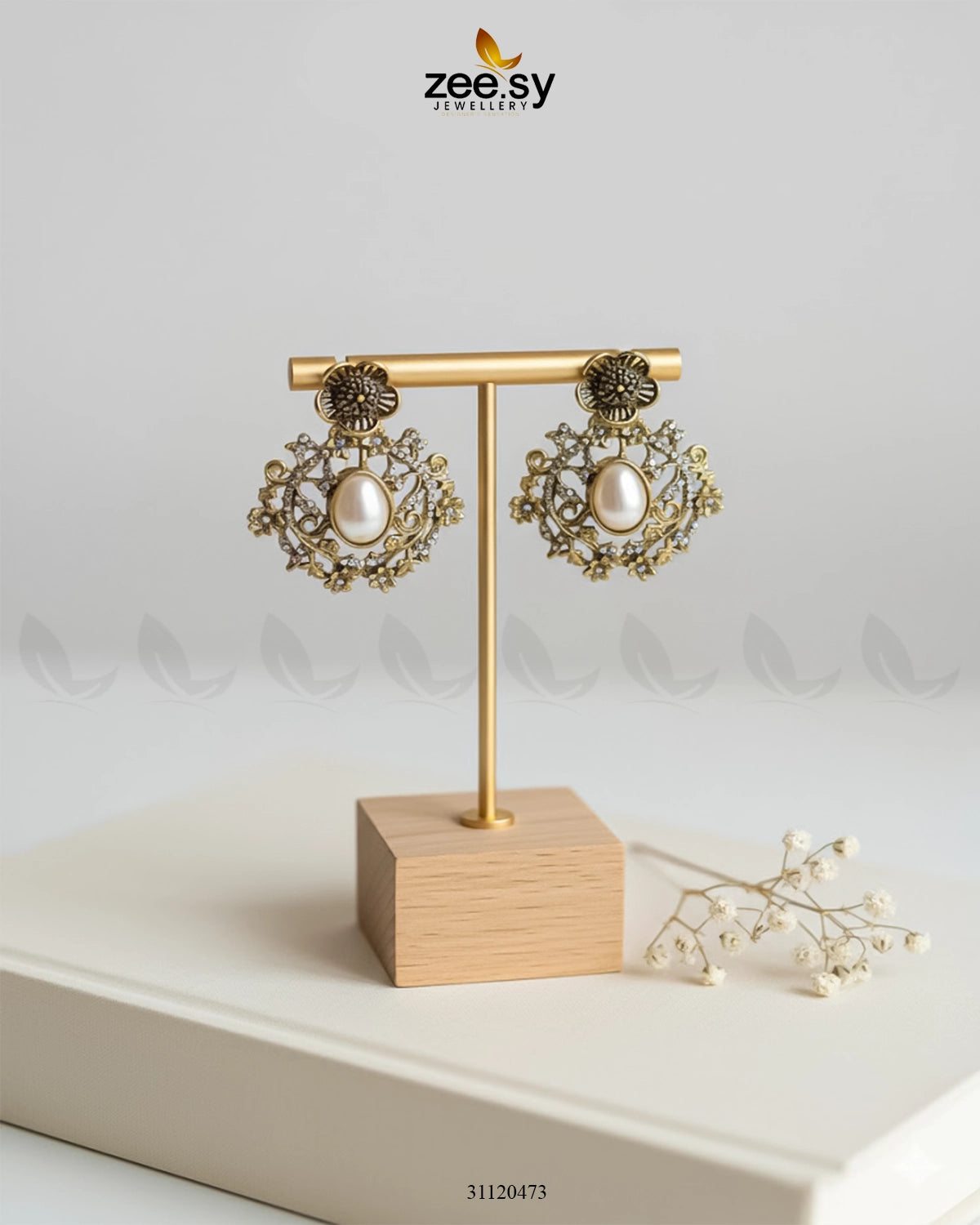 Opulent Baroque Floral Earrings - Zeesy Jewellery