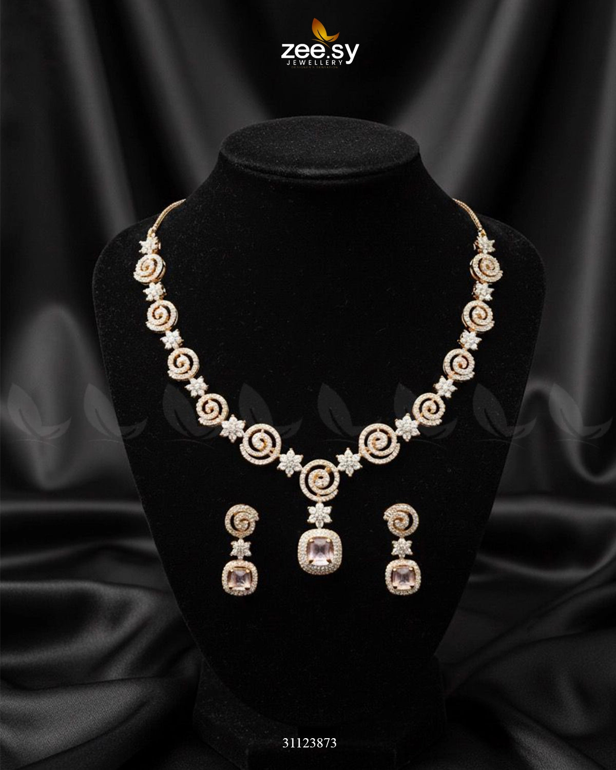 Opulent Vestige Crystal Necklace Set - Zeesy Jewellery