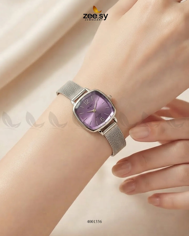 Orchid Facet Mesh Watch ACCESSORIES - Zeesy Jewellery Pakistan | Premium Artificial & Imitation Jewellery