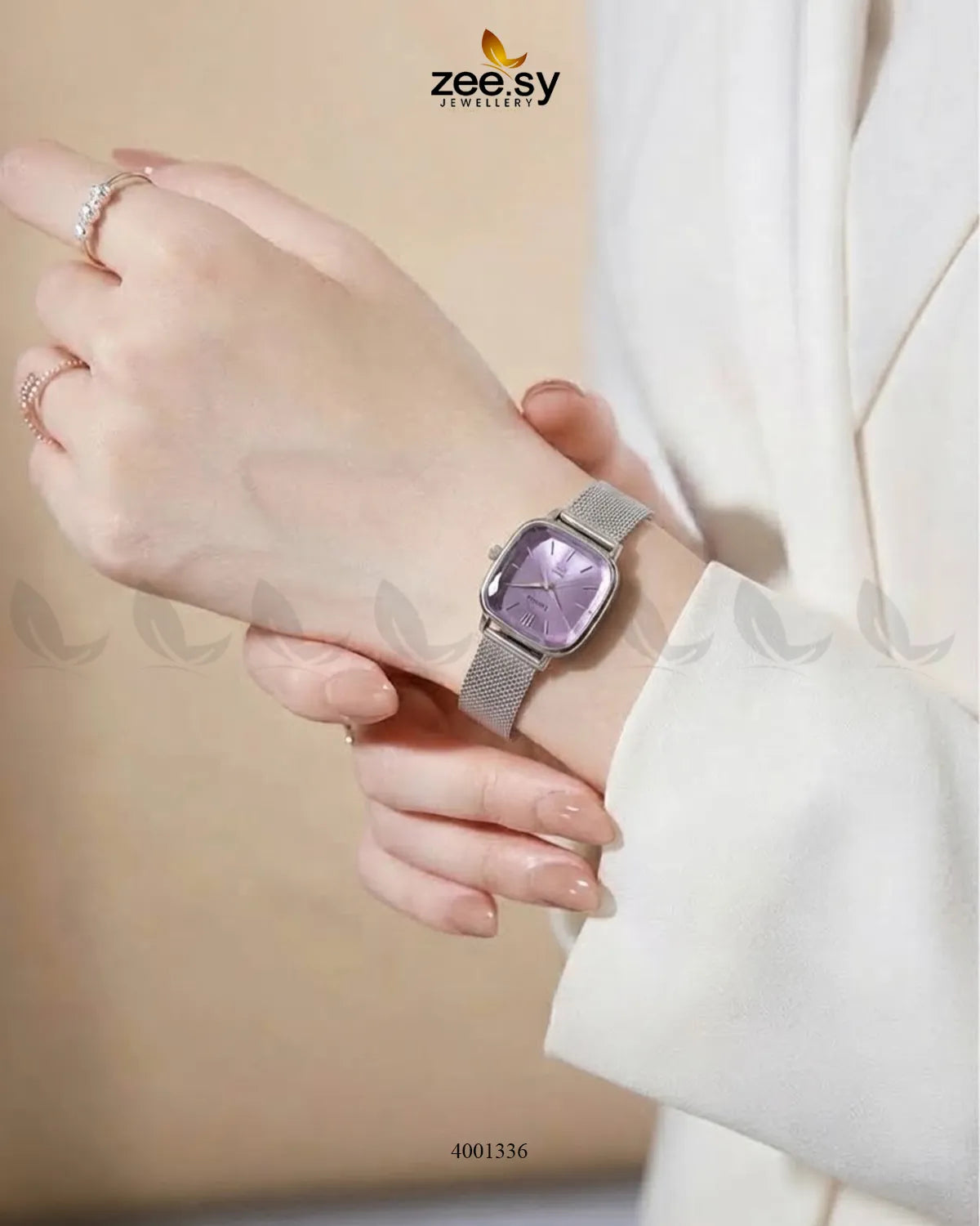 Orchid Facet Mesh Watch ACCESSORIES - Zeesy Jewellery Pakistan | Premium Artificial & Imitation Jewellery