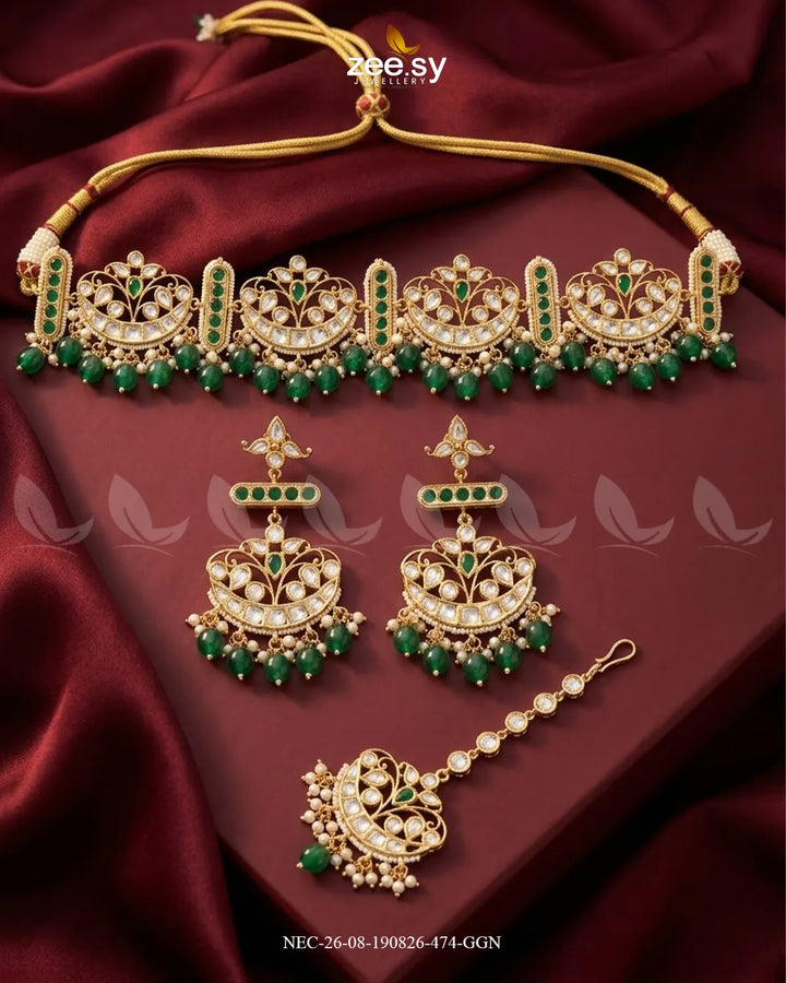 Orla Pearl Drop Necklace Set Necklace Sets - Zeesy Jewellery Pakistan | Premium Artificial & Imitation Jewellery