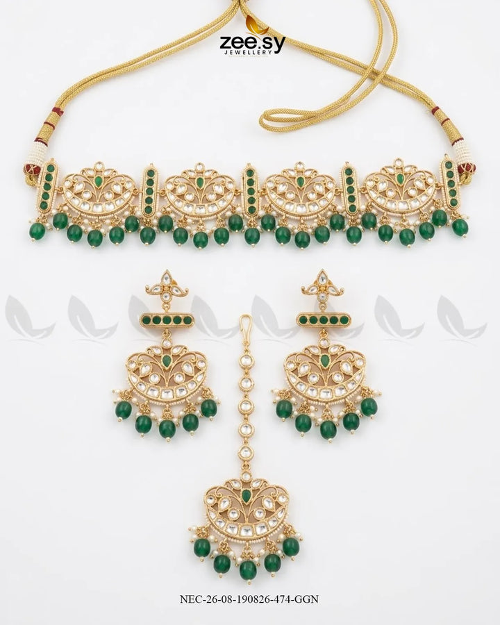 Orla Pearl Drop Necklace Set Necklace Sets - Zeesy Jewellery Pakistan | Premium Artificial & Imitation Jewellery