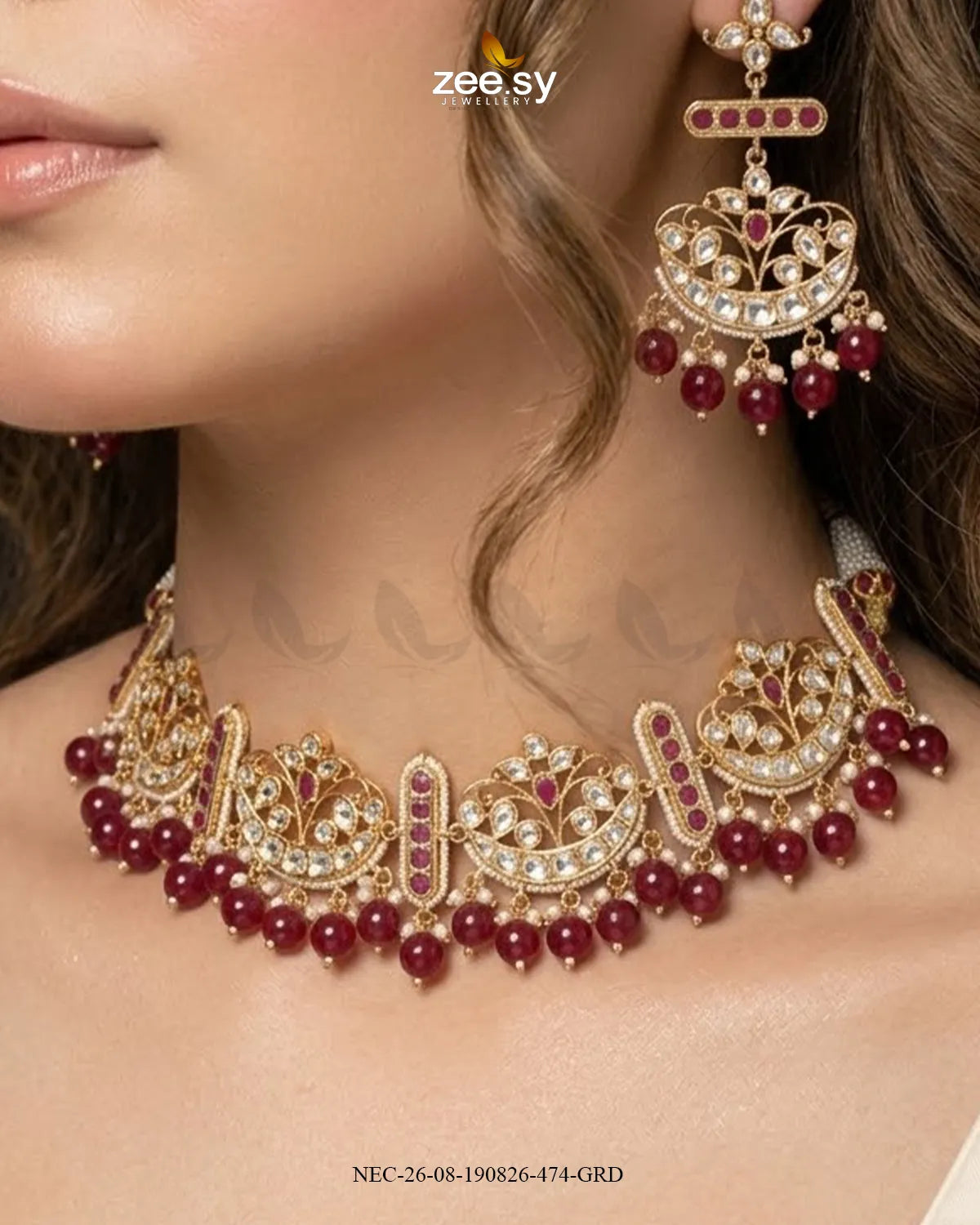 Orla Pearl Drop Necklace Set Necklace Sets - Zeesy Jewellery Pakistan | Premium Artificial & Imitation Jewellery