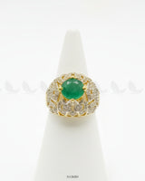 Ornate Dazzling Filigree Dome Ring