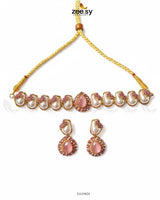 Keystone Choker Necklace Set - Zeesy Jewellery